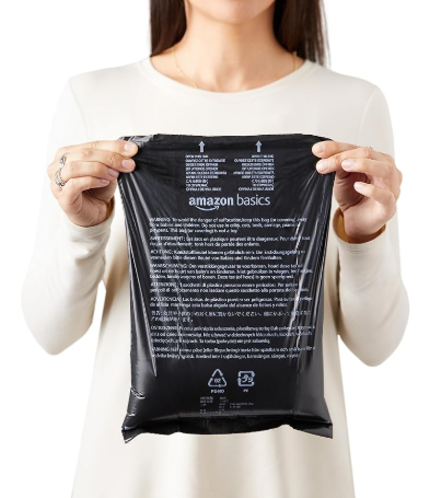 Dog Poop Leak Proof Bags with Dispenser and Leash Clip, Unscented, 13" X 9" Large Size, 300 Count