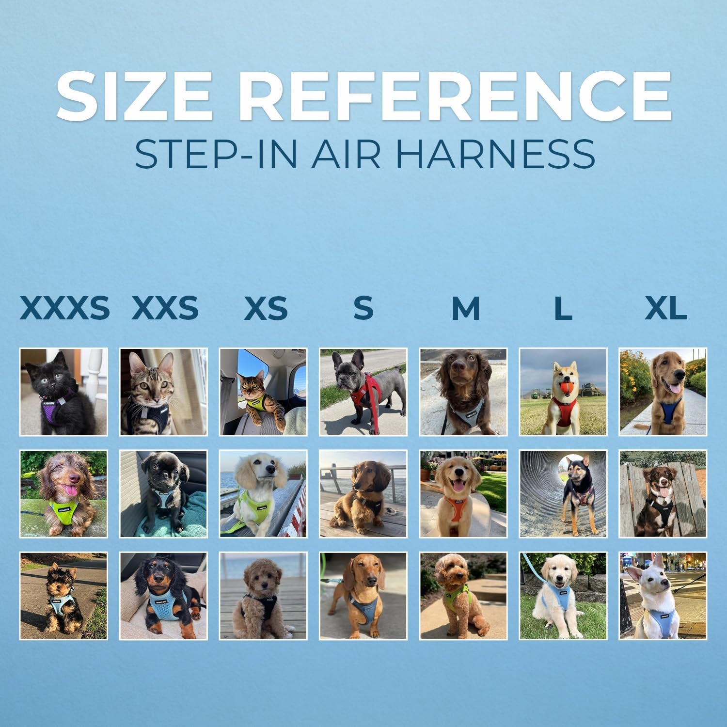 Voyager Step-In Air Harness - All Weather Mesh, Reflective, No Pull Harness for Dogs, Cats - Secure with Hook & Loop Fastener, Buckle, Double D-Rings - Moss Green, S