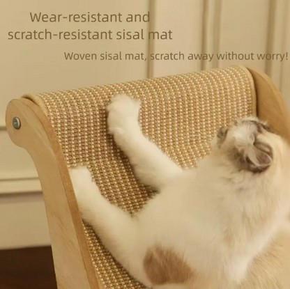 Cat Recliner Scraper Board Anti-Scratch Cat Nest Wooden Sword Hemp Grinding Claws Scratching Pad Pet Hammock Sofa Toy Carton Kitten Homemade Tiktokshopspringglowup Summervibes Petlovers Summervibes Petlovers