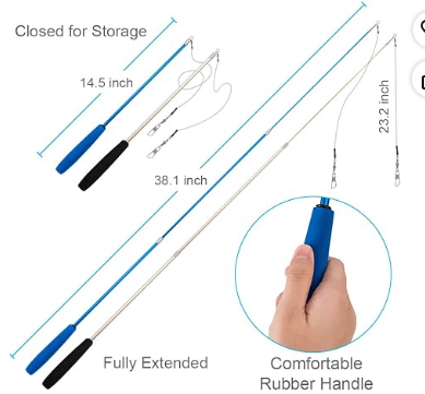 6 PCS Interactive Cat Feather Toys, Indoor Hanging Retractable Cat Toy, Self Play Toys Make Fun Excecise