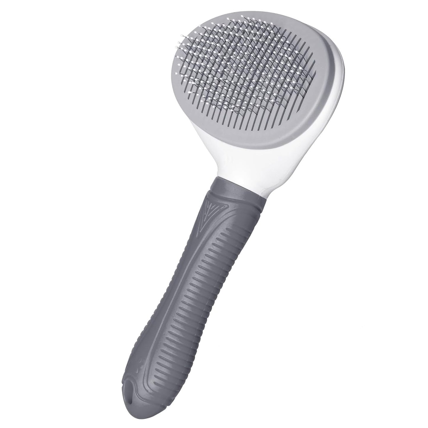 Self Cleaning Slicker Brush, Skin Friendly Deshedding Grooming Tool for Dogs, Cats & Bunny, One-Click Release Removes Loose Undercoat, Mats & Tangles, for Long & Short Hair Shedding Pets