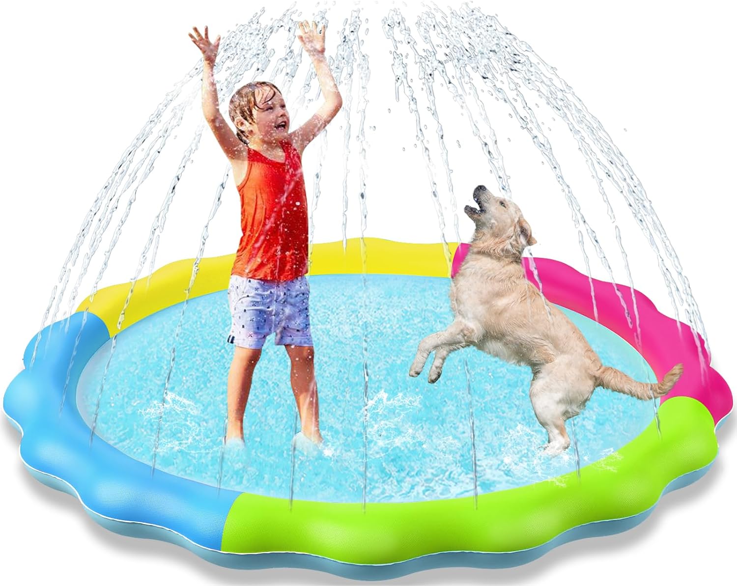Ultimate Kids & Dogs Splash Pad - Non-Slip Water Sprinkler Pool for Summer Fun!