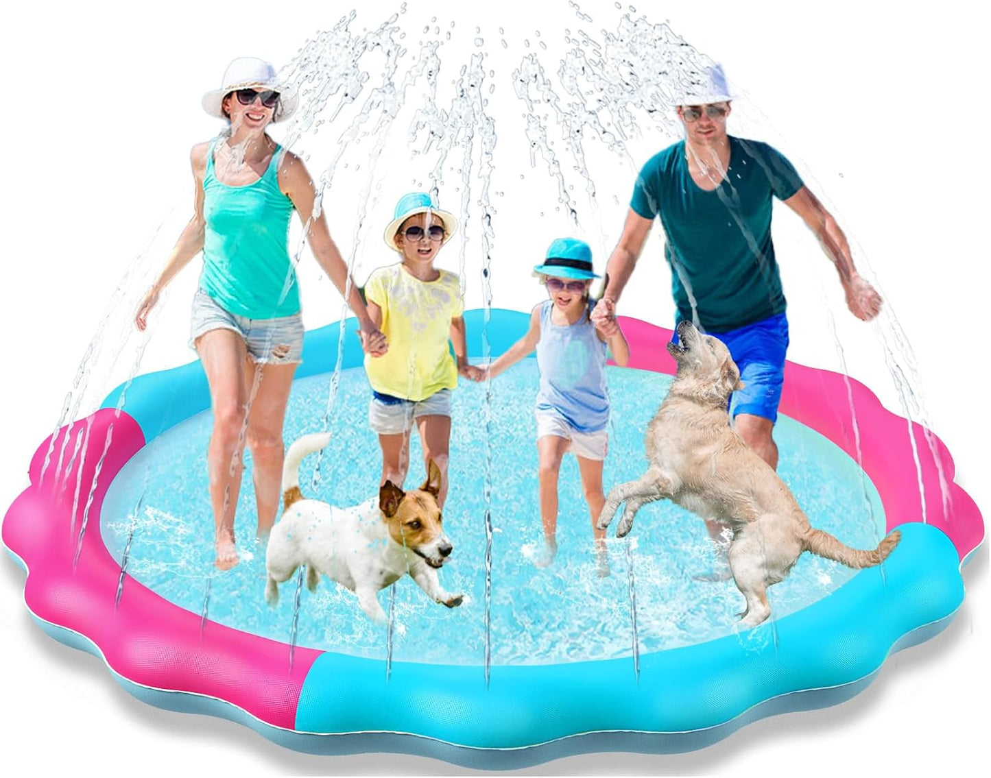 Ultimate Kids & Dogs Splash Pad - Non-Slip Water Sprinkler Pool for Summer Fun!