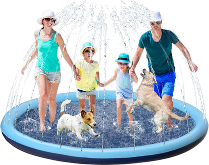 Ultimate Kids & Dogs Splash Pad - Non-Slip Water Sprinkler Pool for Summer Fun!