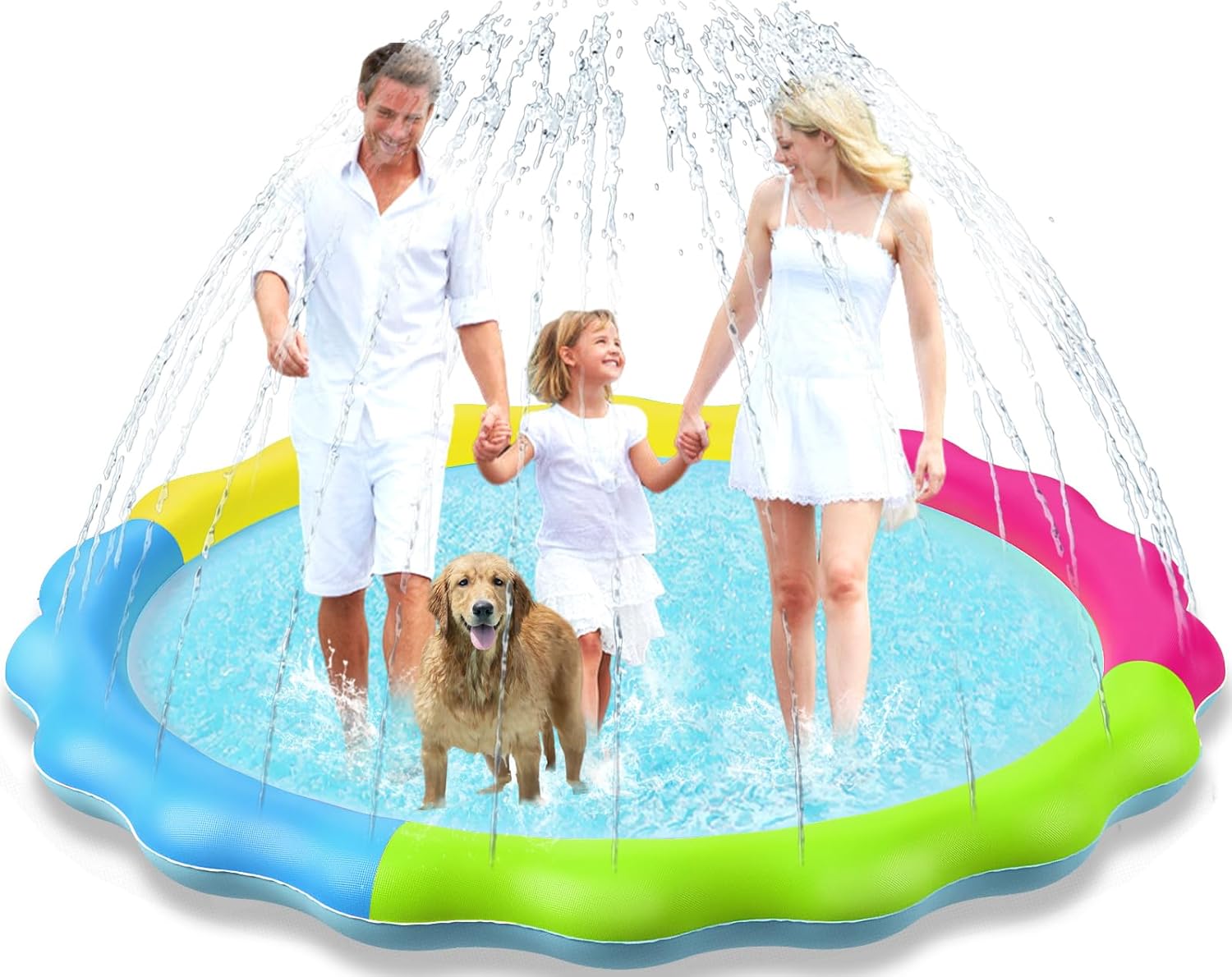 Ultimate Kids & Dogs Splash Pad - Non-Slip Water Sprinkler Pool for Summer Fun!