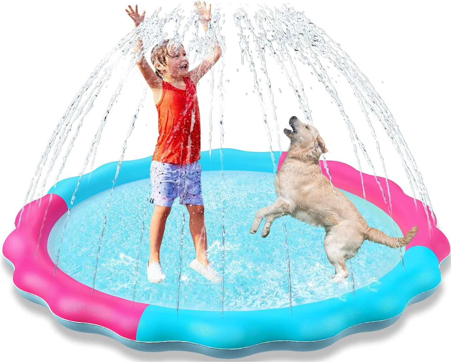 Ultimate Kids & Dogs Splash Pad - Non-Slip Water Sprinkler Pool for Summer Fun!