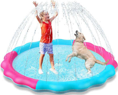 Ultimate Kids & Dogs Splash Pad - Non-Slip Water Sprinkler Pool for Summer Fun!