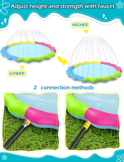Ultimate Kids & Dogs Splash Pad - Non-Slip Water Sprinkler Pool for Summer Fun!
