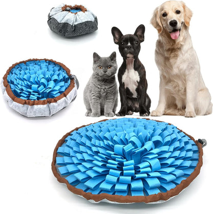 Pet Snuffle Mat for Dogs,Interactive Feed Puzzle for Boredom,Encourages Natural Foraging Skills for Cats Rabbits Dogs Bowl, Dog Treat Dispenser Indoor Outdoor Stress Relief,Travel Portable and Compact