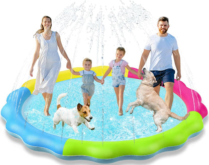 Ultimate Kids & Dogs Splash Pad - Non-Slip Water Sprinkler Pool for Summer Fun!