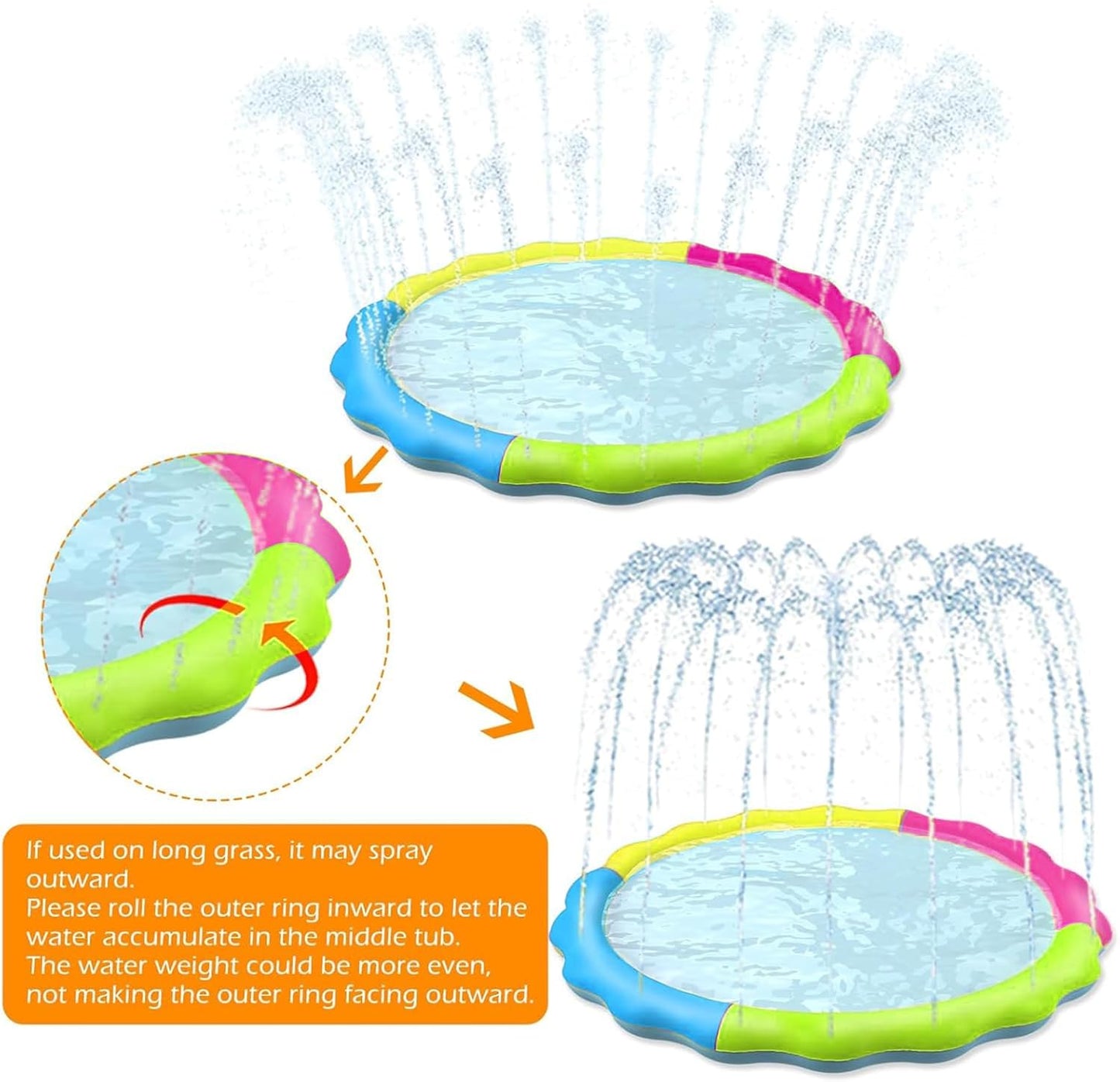 Ultimate Kids & Dogs Splash Pad - Non-Slip Water Sprinkler Pool for Summer Fun!