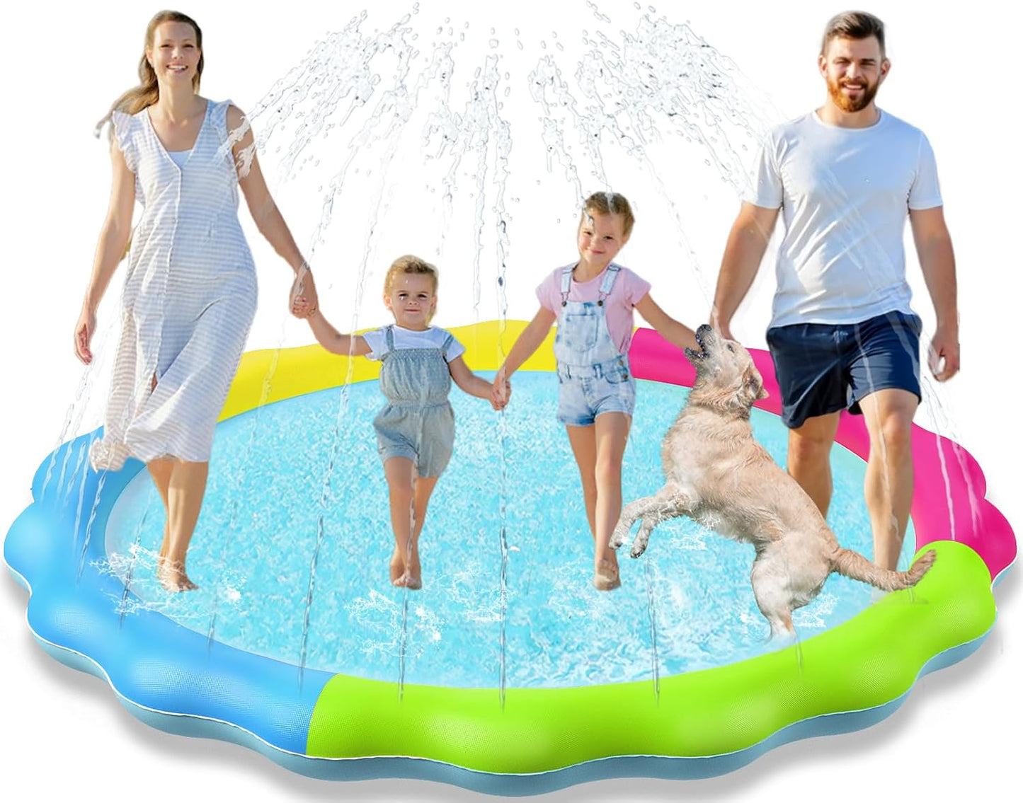 Ultimate Kids & Dogs Splash Pad - Non-Slip Water Sprinkler Pool for Summer Fun!