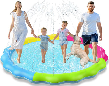 Ultimate Kids & Dogs Splash Pad - Non-Slip Water Sprinkler Pool for Summer Fun!