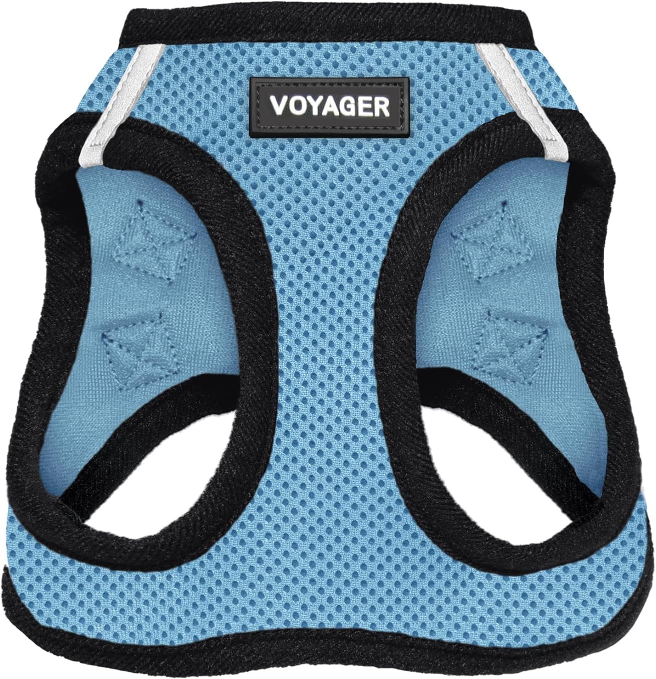 Voyager Step-In Air Harness - All Weather Mesh, Reflective, No Pull Harness for Dogs, Cats - Secure with Hook & Loop Fastener, Buckle, Double D-Rings - Moss Green, S