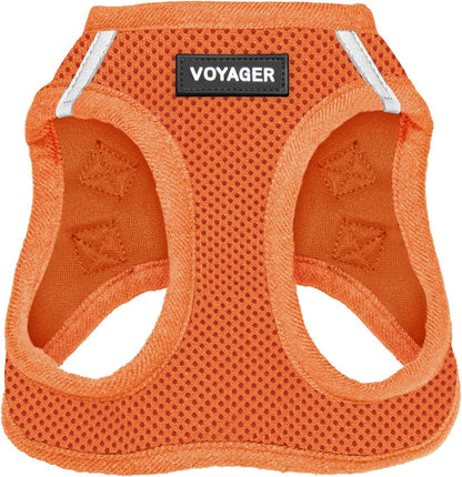 Voyager Step-In Air Harness - All Weather Mesh, Reflective, No Pull Harness for Dogs, Cats - Secure with Hook & Loop Fastener, Buckle, Double D-Rings - Moss Green, S