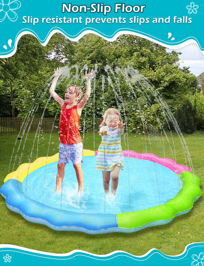 Ultimate Kids & Dogs Splash Pad - Non-Slip Water Sprinkler Pool for Summer Fun!
