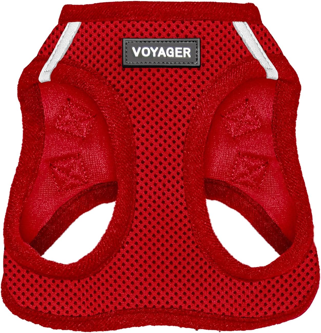 Voyager Step-In Air Harness - All Weather Mesh, Reflective, No Pull Harness for Dogs, Cats - Secure with Hook & Loop Fastener, Buckle, Double D-Rings - Moss Green, S