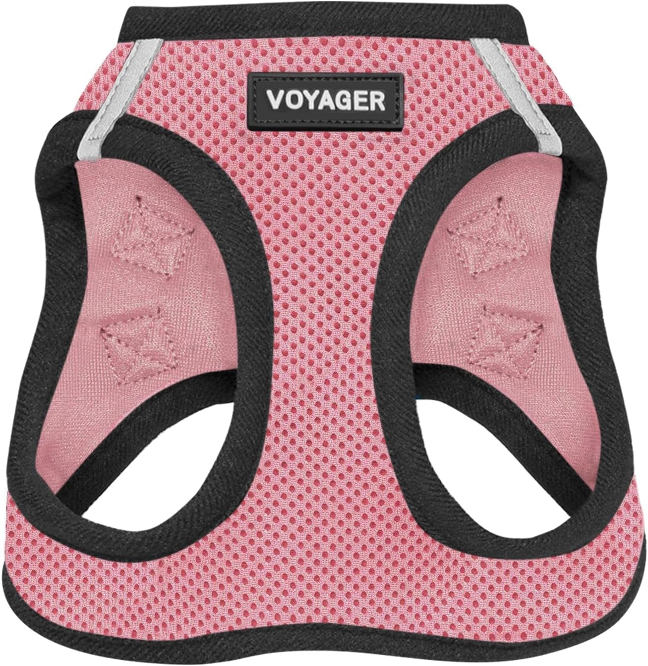Voyager Step-In Air Harness - All Weather Mesh, Reflective, No Pull Harness for Dogs, Cats - Secure with Hook & Loop Fastener, Buckle, Double D-Rings - Moss Green, S