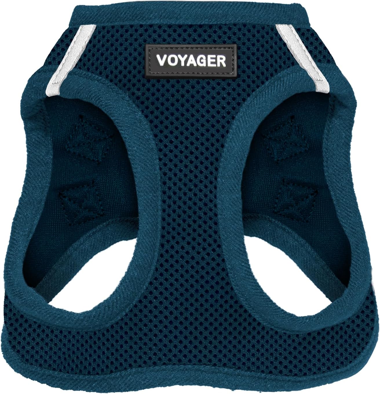 Voyager Step-In Air Harness - All Weather Mesh, Reflective, No Pull Harness for Dogs, Cats - Secure with Hook & Loop Fastener, Buckle, Double D-Rings - Moss Green, S
