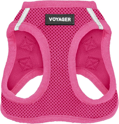 Voyager Step-In Air Harness - All Weather Mesh, Reflective, No Pull Harness for Dogs, Cats - Secure with Hook & Loop Fastener, Buckle, Double D-Rings - Moss Green, S