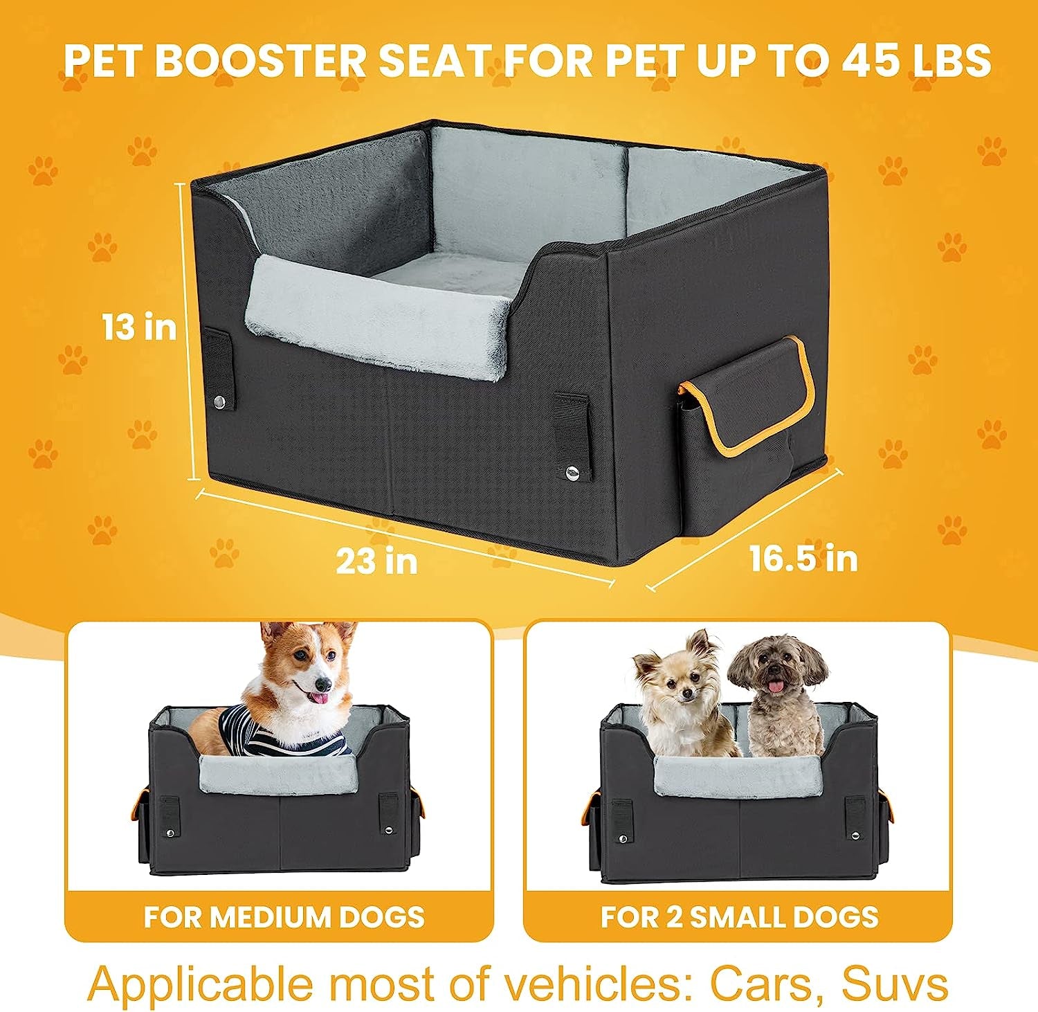 Elevate Your Pet's Travel Experience with the UNICIITII Dog Car Seat for Small Dogs - Comfortable, Safe, and Stylish Booster Seat for Cars
