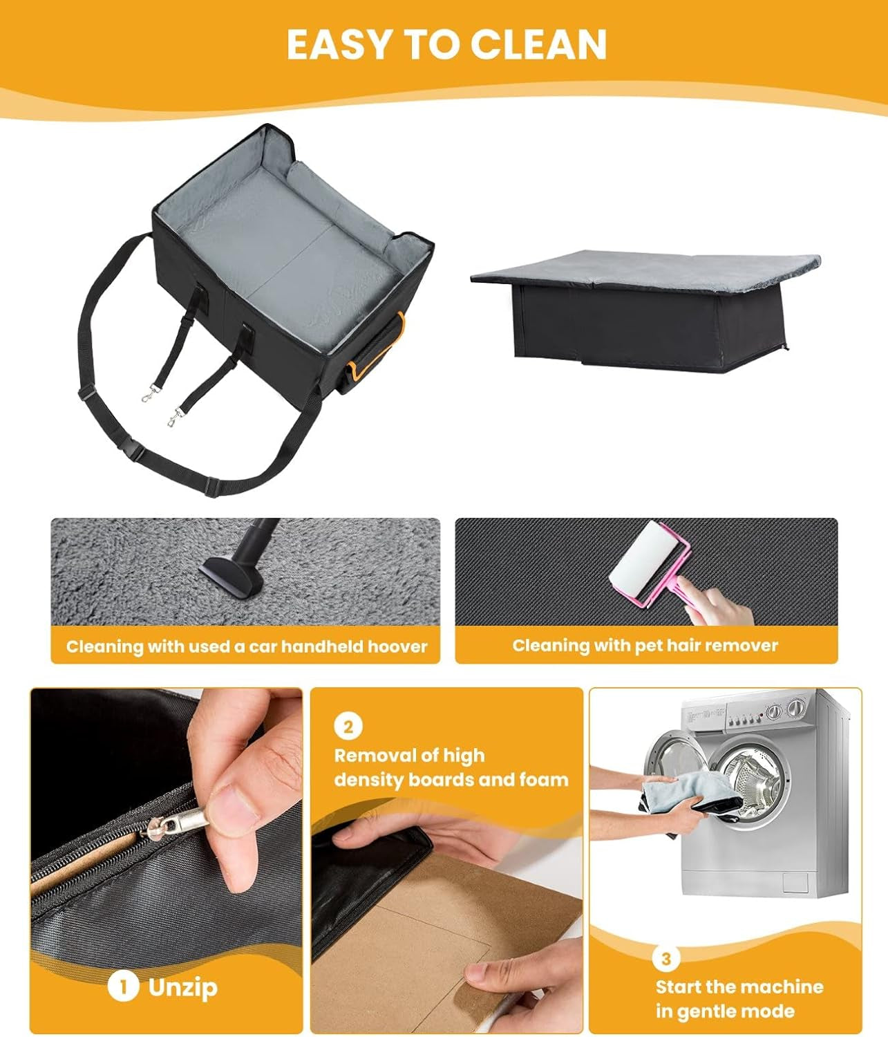 Elevate Your Pet's Travel Experience with the UNICIITII Dog Car Seat for Small Dogs - Comfortable, Safe, and Stylish Booster Seat for Cars