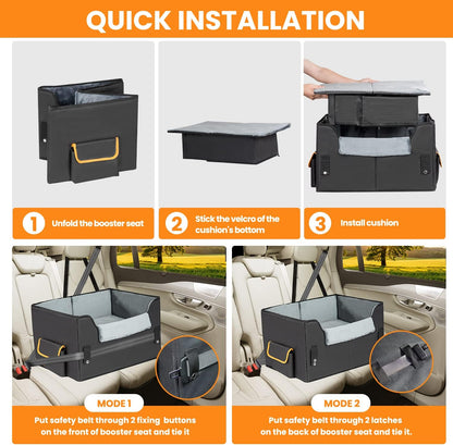 Elevate Your Pet's Travel Experience with the UNICIITII Dog Car Seat for Small Dogs - Comfortable, Safe, and Stylish Booster Seat for Cars